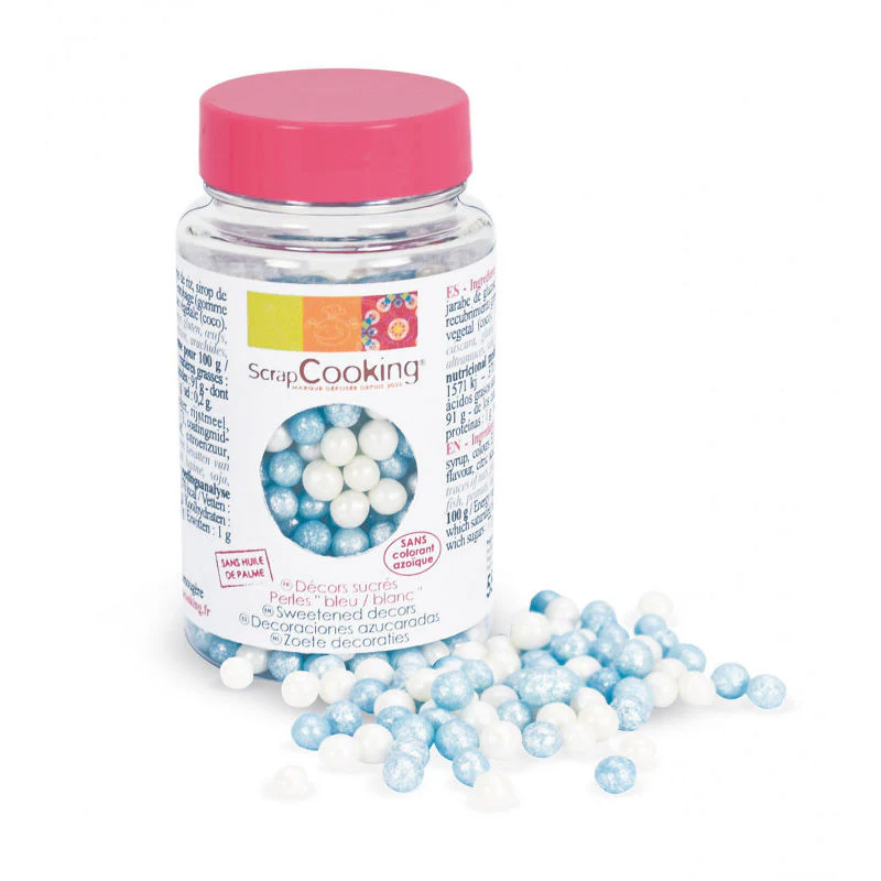 white blue pearl sprinkles 55g (#104085) - Image 2