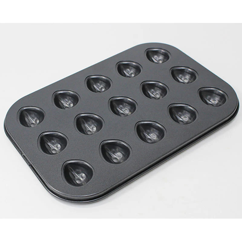 walnut shaped mould non-stick 15cav (#104485)