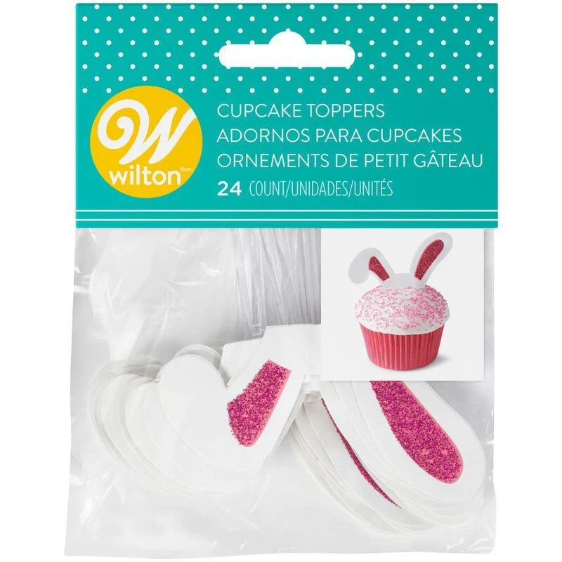 bunny ear cupcake topper 2113-9356 24pc (#104598) - Image 2