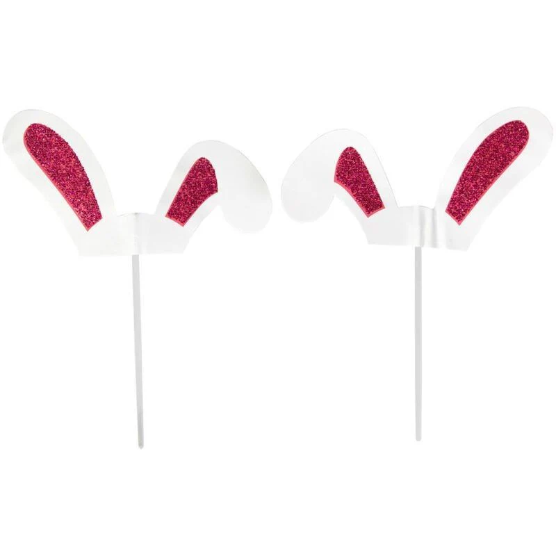 bunny ear cupcake topper 2113-9356 24pc (#104598) - Image 3