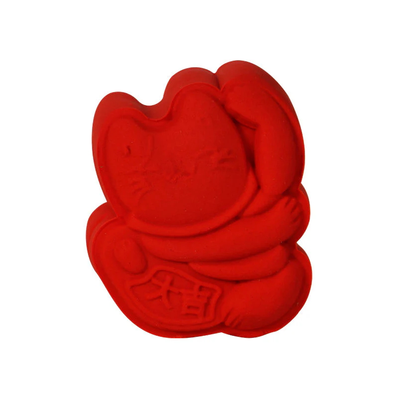 mooncake mould plastic lucky cat 50g (#104804) - Image 4
