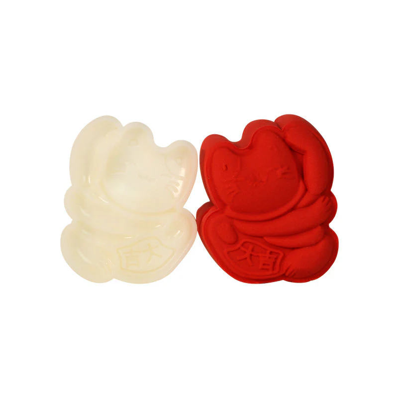 mooncake mould plastic lucky cat 50g (#104804) - Image 5