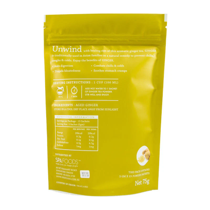 sugar free aged ginger tea 15sct (#104852) - Image 3