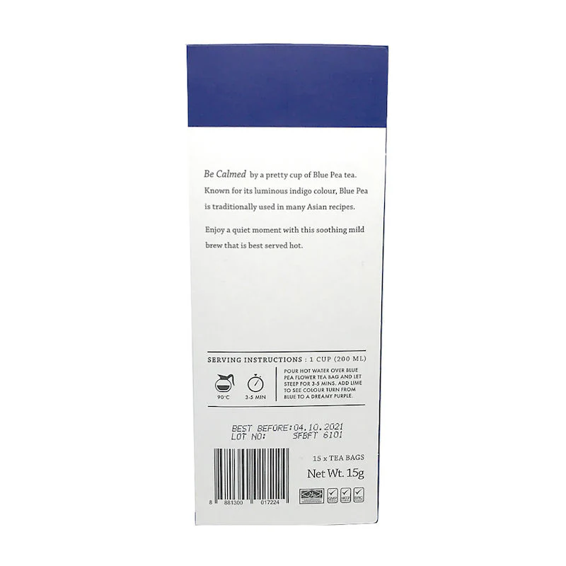 sugar and caffeine free blue pea flower tea 15sct (#104856) - Image 4