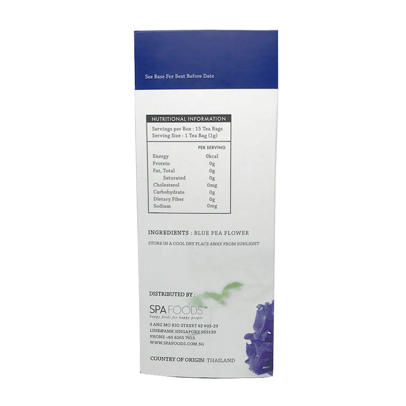 sugar and caffeine free blue pea flower tea 15sct (#104856) - Image 5