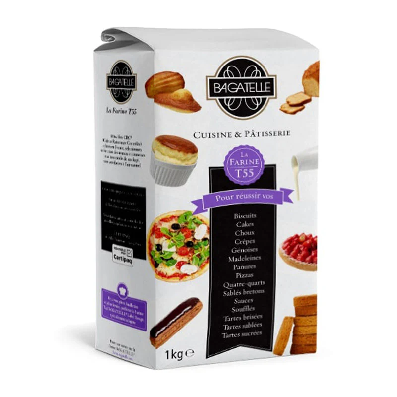 rouge flour t55 (for cuisine & patisserie) 1kg (#104882)