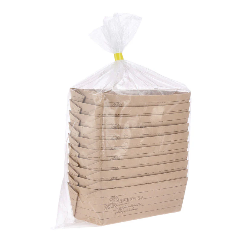 small pound cake tray 130x55x45mm 10pc (#105041)