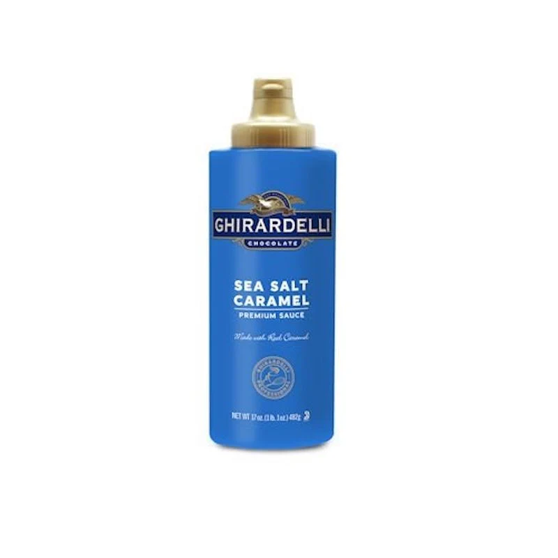 sea salt caramel sauce squeeze bottle 454g (#105299)