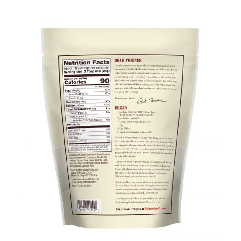 gf homemade wonderful bread mix 16oz (#105503) - Image 6