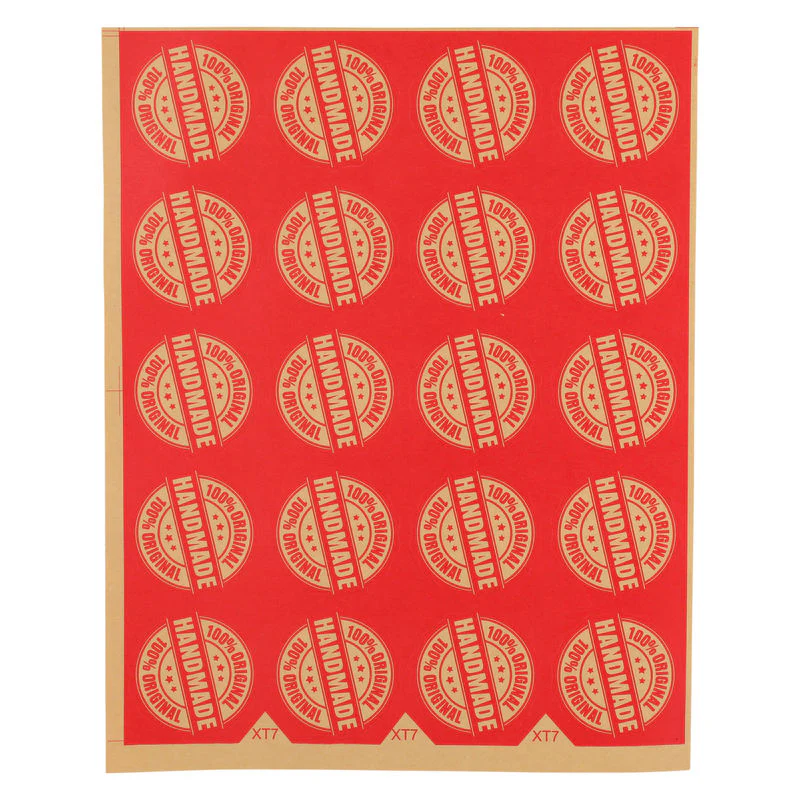 sticker round "handmade" xt-7 40mm 20pc (#105958)