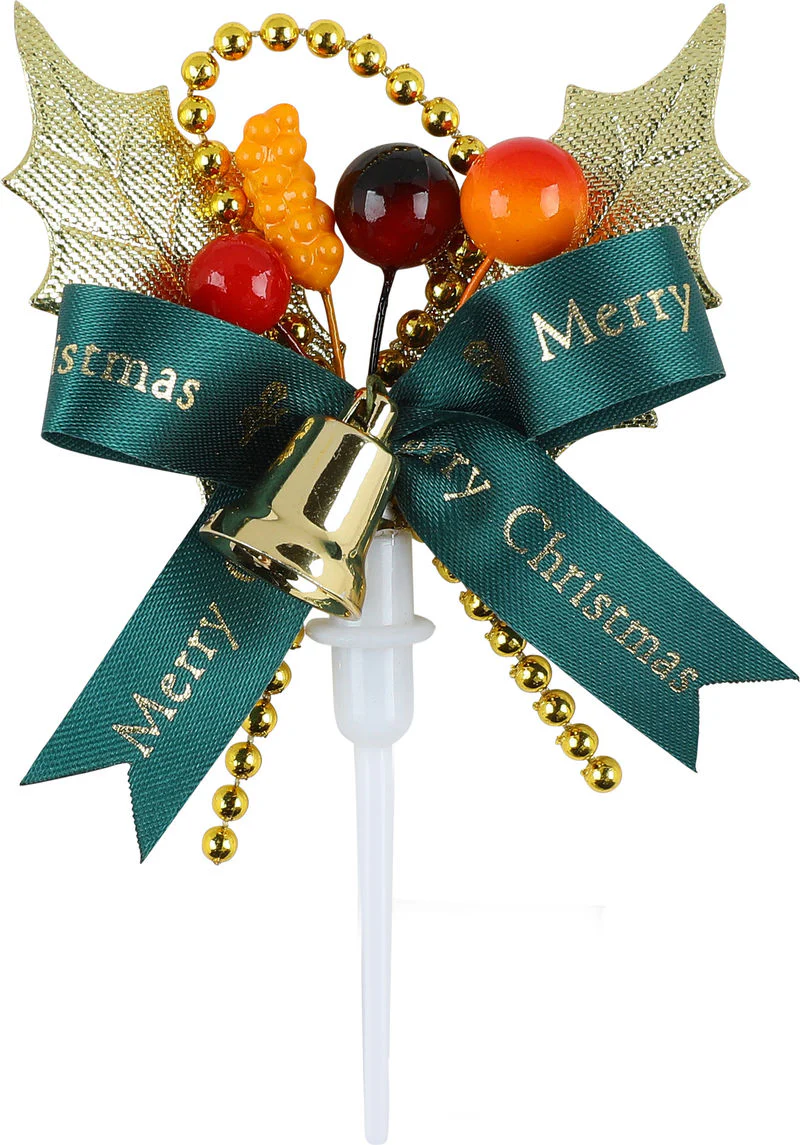 DECOR ON PICK X'MAS LEAVE 9X6.5CM 2001 (#106708) - Image 2