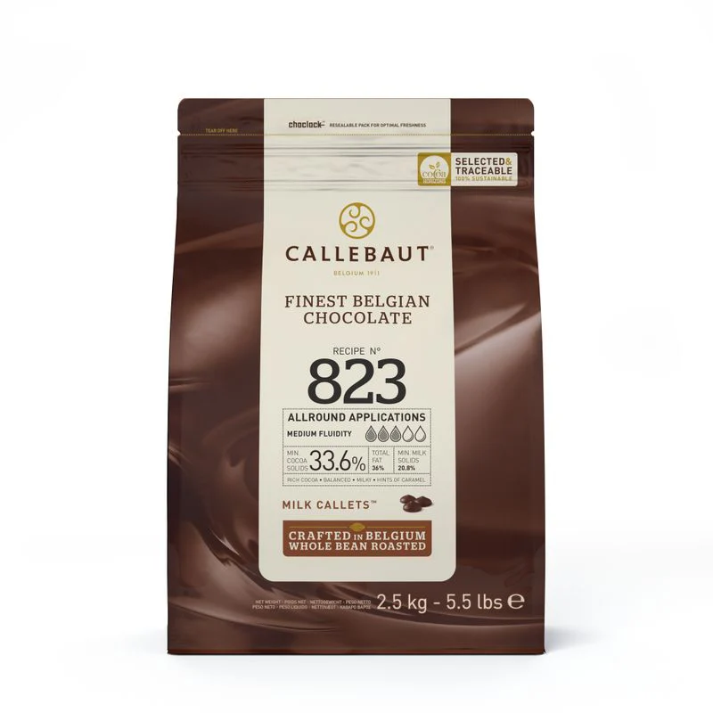 milk couverture chocolate 33.6% 2.5kg (#106929)