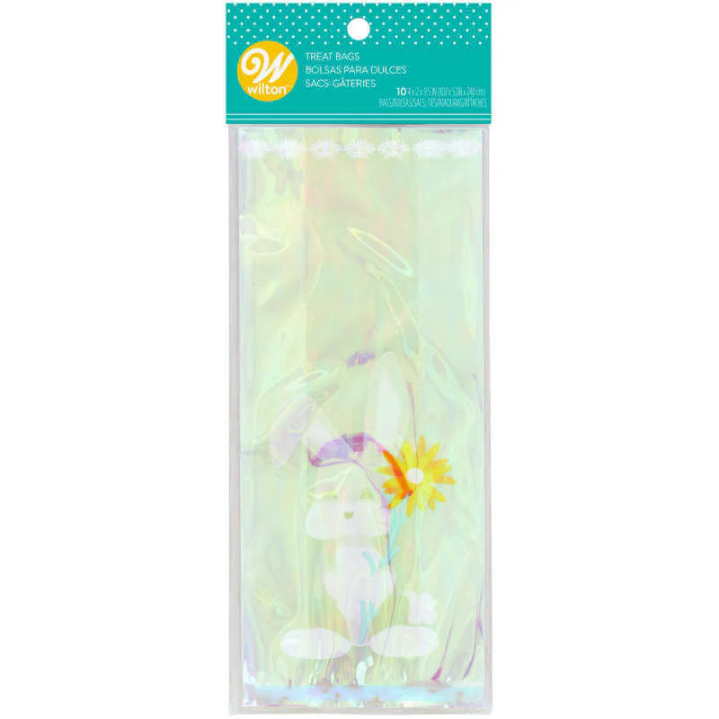 iridescent bunny treat bag 1912-0-0338 10pc (#106933)