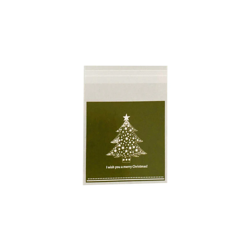 cookie bag x'mas bp4028 green 100pc (#107046) - Image 2