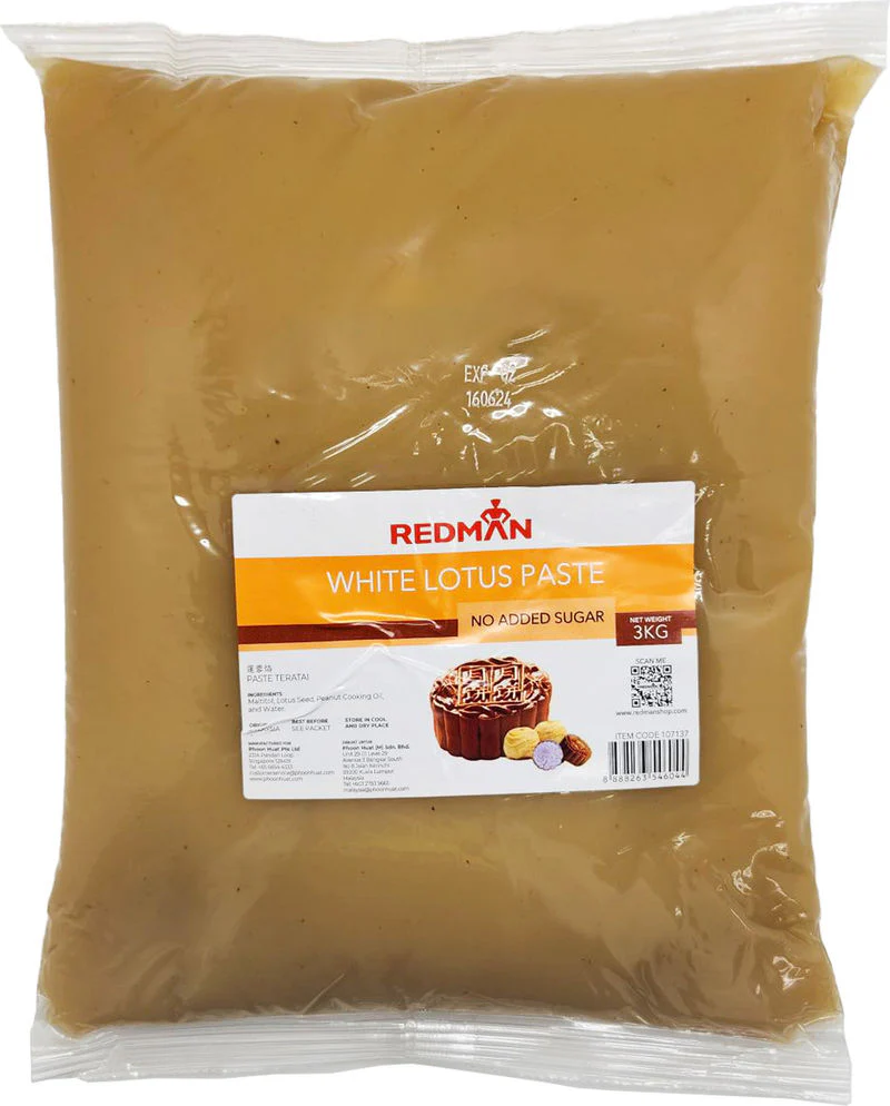 MOONCAKE PASTE WHITE LOTUS NO SUGAR ADDED 3KG (#107137) - Image 2