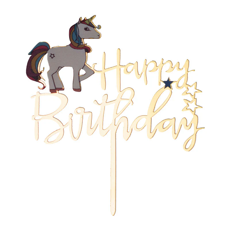 arcylic pick happy birthday pony (#107227) - Image 2