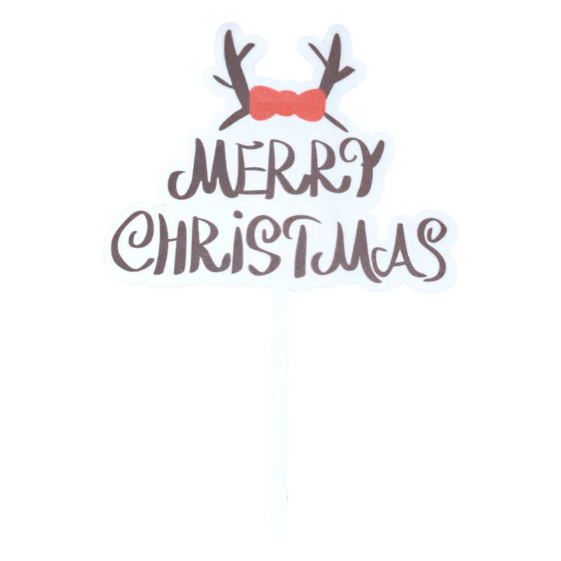 arcylic pick merry xmas deer horn (#107243)