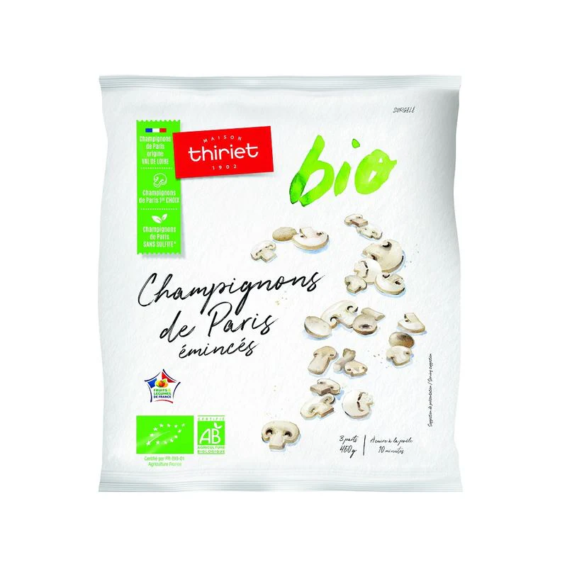 organic sliced button mushroom 400g 3 portions (#107543) - Image 2