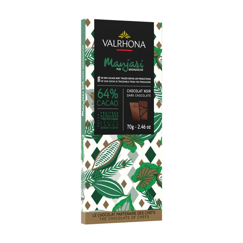 64% manjari dark chocolate bar 70g (#107677) - Image 2