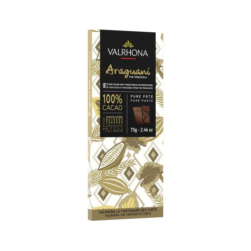 100% araguani dark chocolate bar 70g (#107680) - Image 2