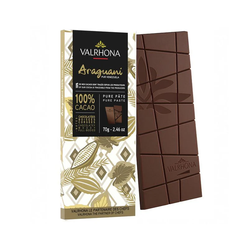 100% araguani dark chocolate bar 70g (#107680) - Image 7