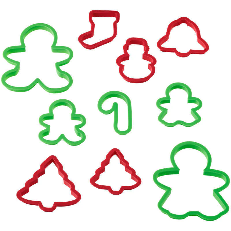 xmas plastic cutter set 2304-3956 10pcs (#108136) - Image 4