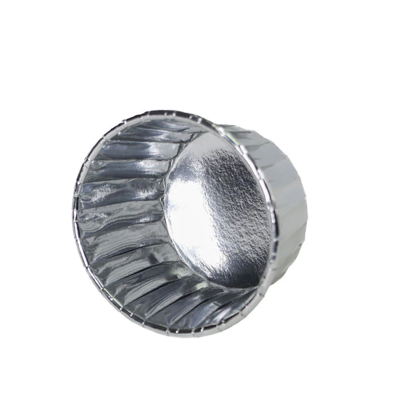 souffle baking case silver 50x40mm 100pc (#109822) - Image 3