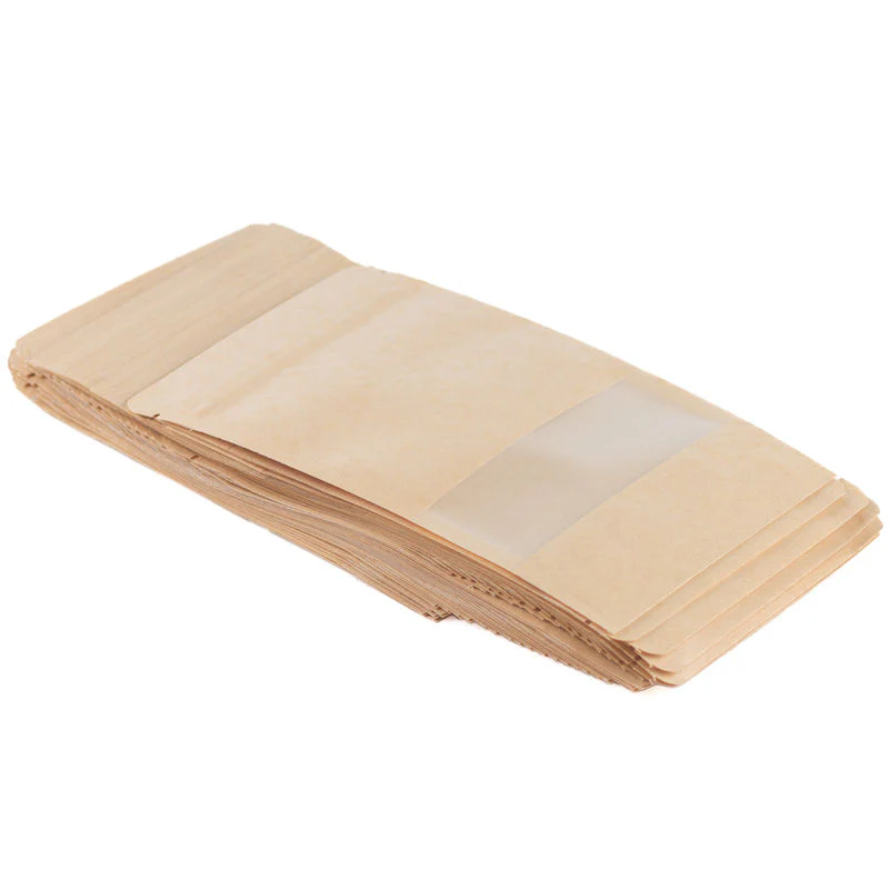 kraft ziplock bag 200g 12x20cm (#110268) - Image 2