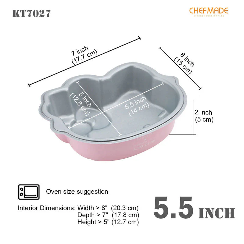 cake pan non-stick 6" hello kitty (#110467) - Image 3