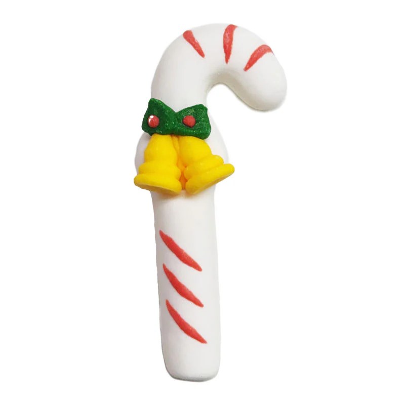 ICING DECOR X'MAS CANDY STICK 60X25MM Y88274 6PC (#110674)