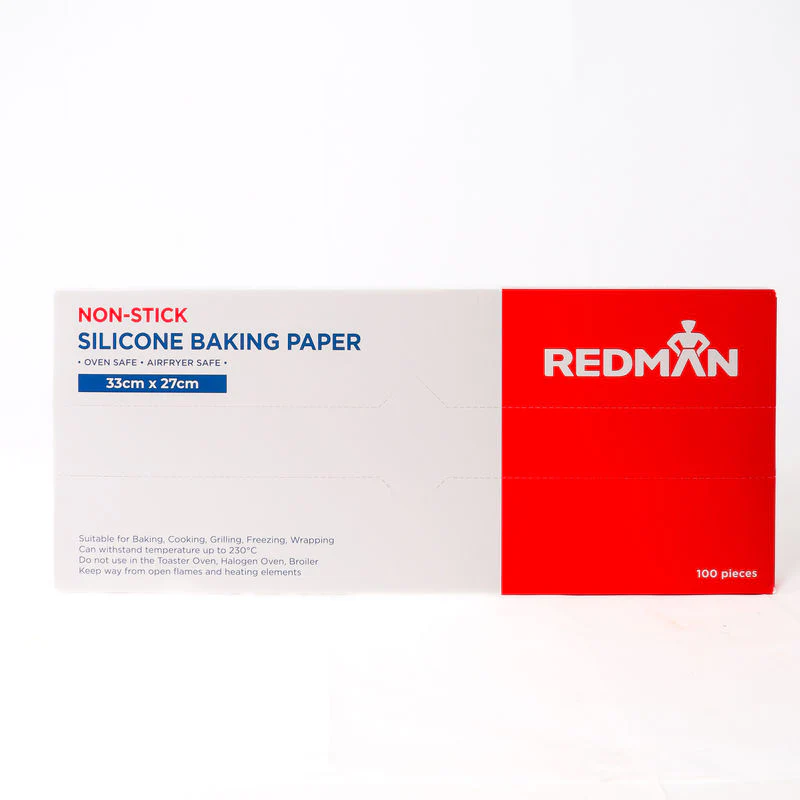 silicone baking paper 33x27cm 100pc (#110687)