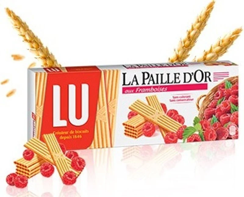 PAILLE D'OR RASPBERRY WAFFERS 170G (#110916)