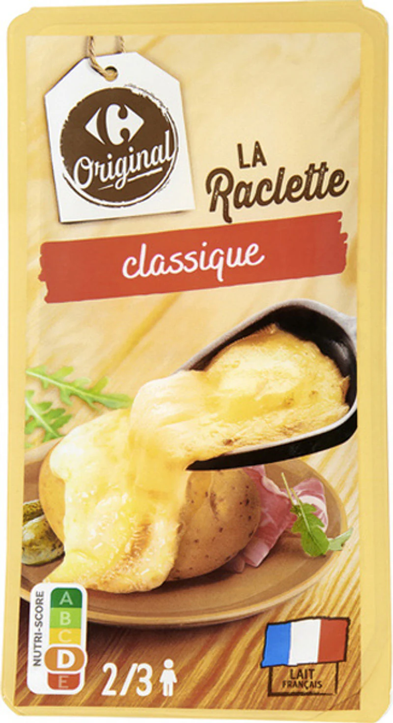 sliced raclette cheese 400g (#111626)