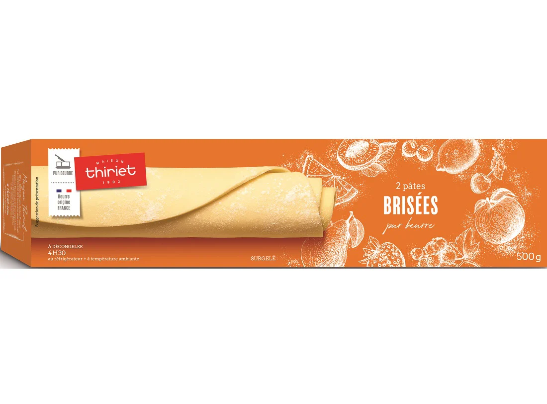 pure butter shortcrust pastry sheets to unroll 500g 2 500gx2pc0 (#112079)