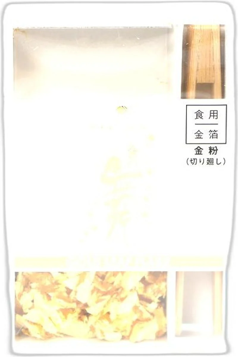 EDIBLE GOLD FLAKES 0.05G INCLUDES WOODEN TWEEZERS/TOMIZ (#112127)