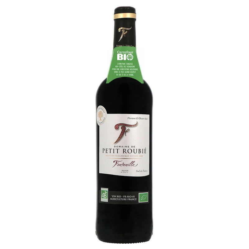 red wine-fontenille rouge 2021agriculture biologique750ml (#112157) - Image 2