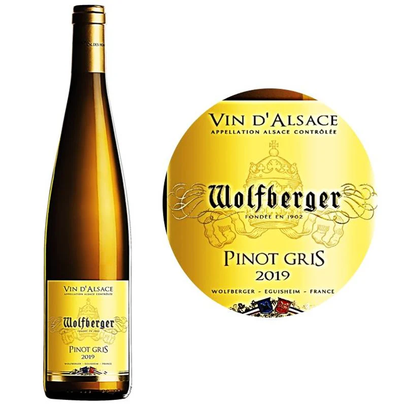 pinot gris white wine alsace 2021 75cl\wolfberger (#112209)