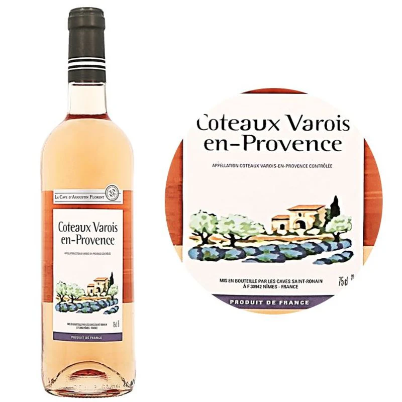 gamay coteaux varois rose wine 75cl\selection a. florent (#112212) - Image 2