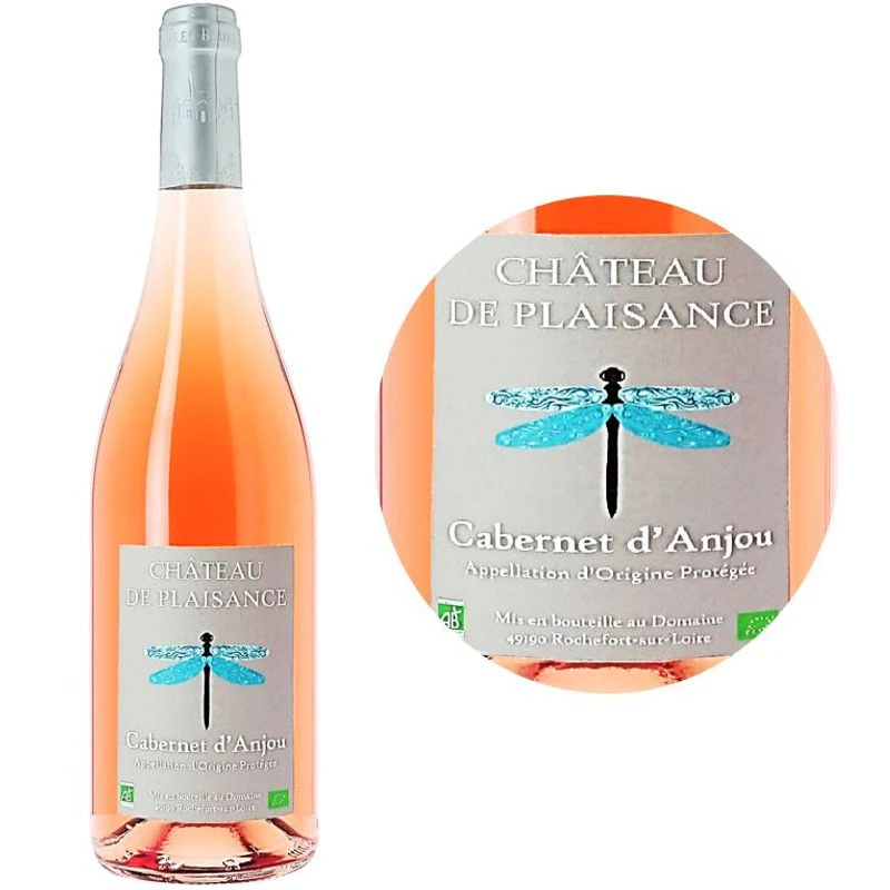 rose wine-organic grenache, cinsault rose wine pgi pays doc 2020750ml (#112221)