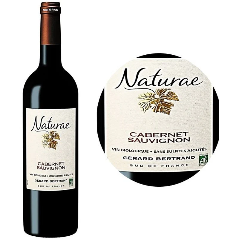 red wine-organic cabernet sauvignon red wine pgi pays doc 2020750ml (#112227) - Image 2