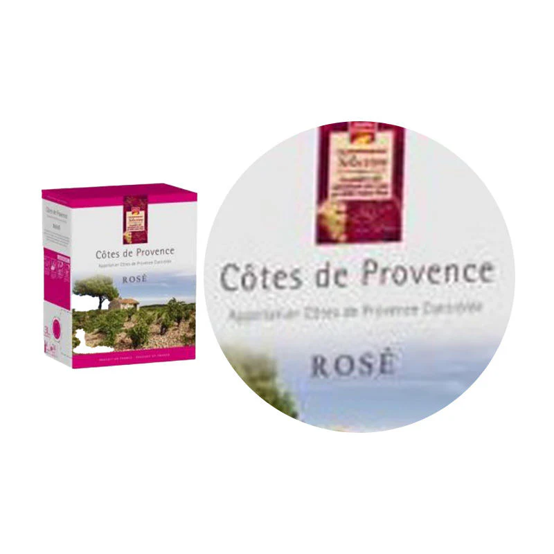 rose wine-grenache cinsault rose wine cotes de provence3lt (#112270) - Image 2