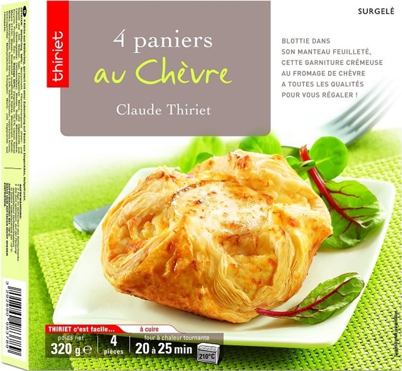 savoury puff pastry baskets w goat cheese 320g 4 320gx4pc (#113027)