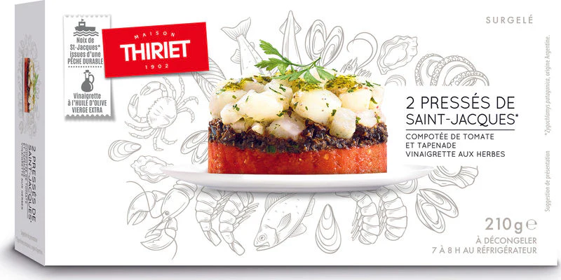 terrine starters with scallops tomato compote 210g 2 210gx2pc (#113031)