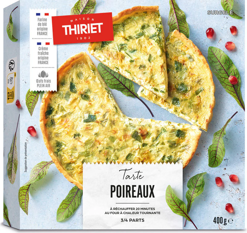 savoury tart with leek 400g 3-4 portions (#113038)