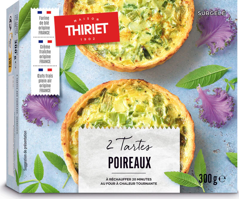 savoury tarts with leek 300g 2 300gx2pc (#113040)