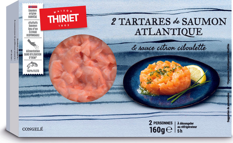 tartars athlantic salmon lemon-chive sauce 160g 2 160gx2pc (#113059)
