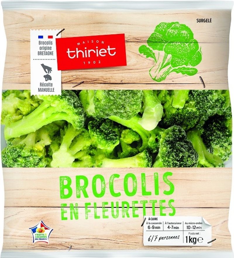 broccolis florets 1kg 6-7 portions (#113098)