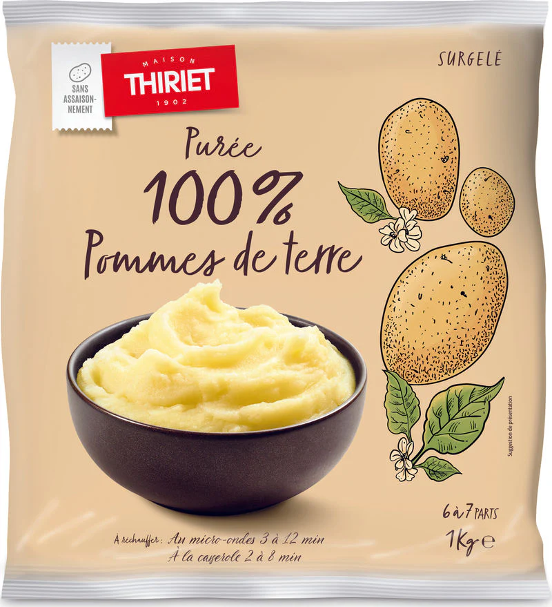 mashed potatoes 1kg 6-7 portions (#113134)