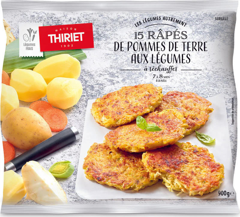 shredded potato and vegetables patties 900g 15 900gx15pc (#113159)