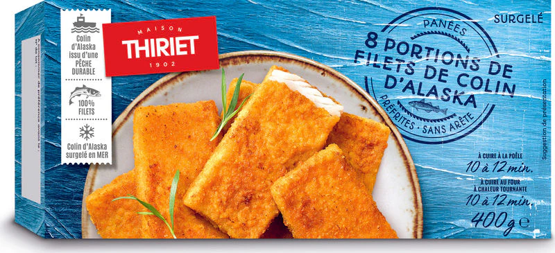 breaded alask coley fillets eco fishing 400g 8 400gx8pc (#113210)